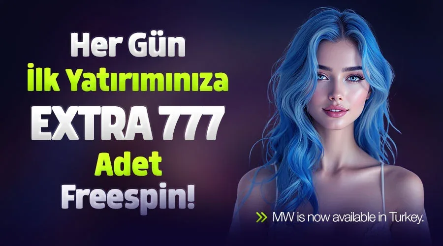 Günün ilk yatırımına 777 adet freespın