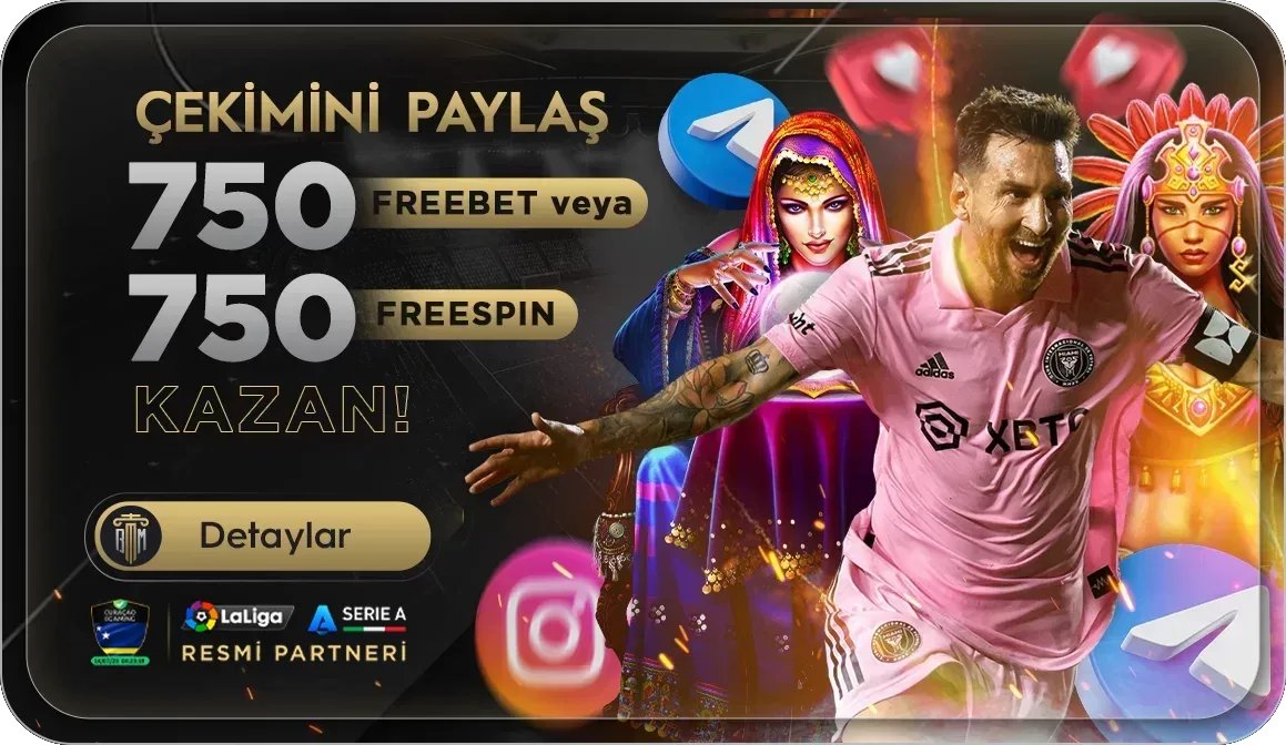 Çekimini paylaş 750 freebet 750 freespın kazan