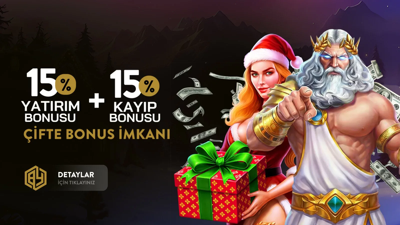 %15 yatırım + %15 kayıp bonusu