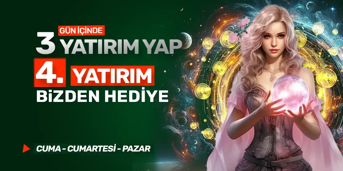 3 yatırım yap, 4. yatırım bizden!
