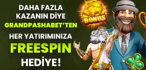 Grandpashabet'ten her yatırımınıza freespin hediye