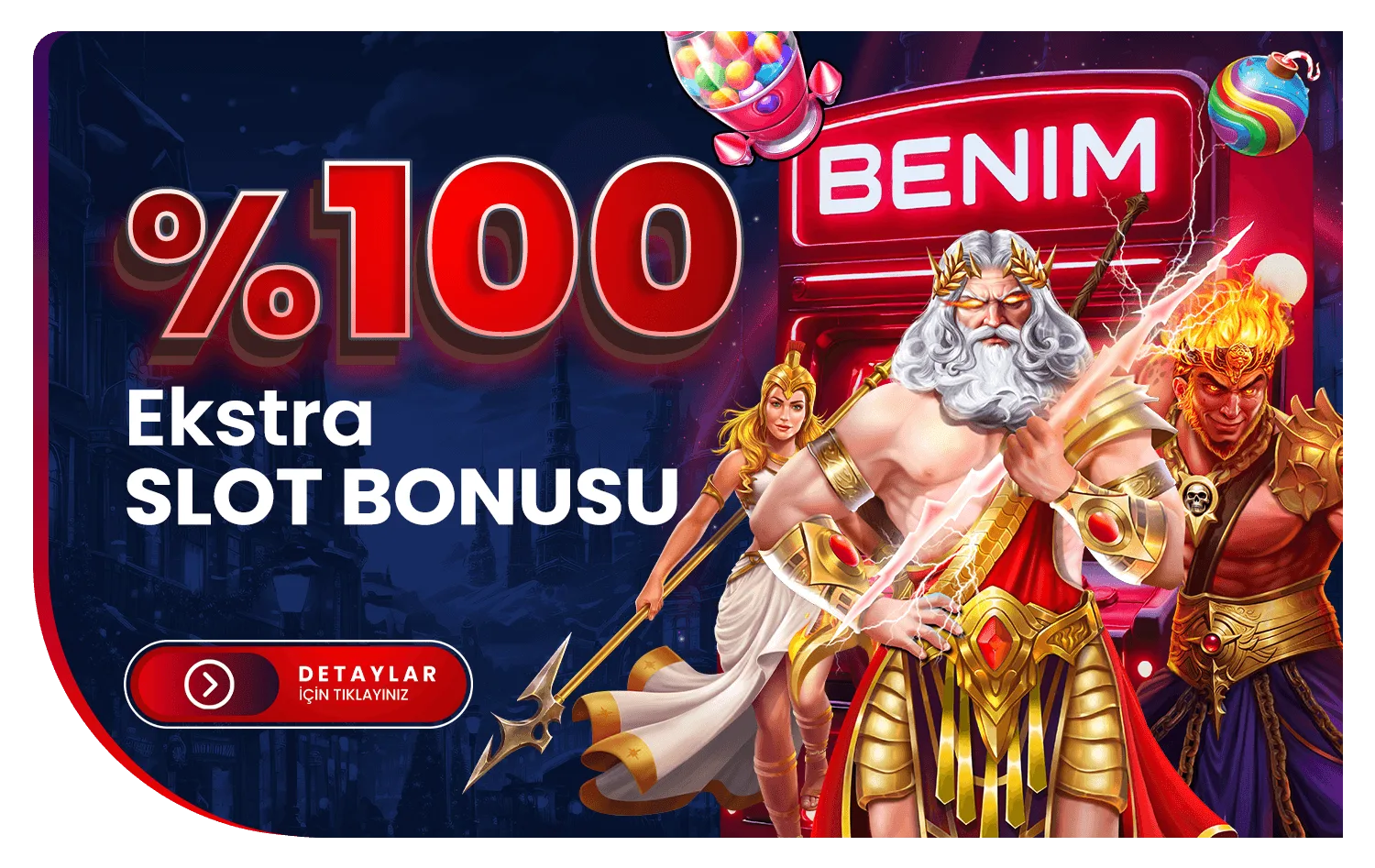 %100 ekstra slot bonusu