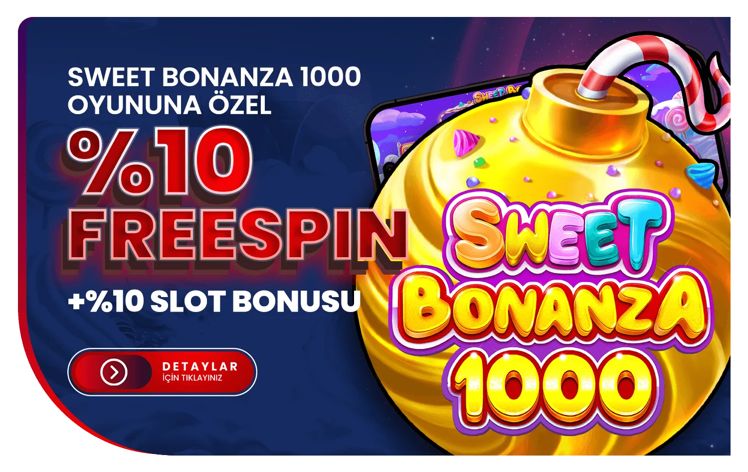 Sweet bonanza 1000 %10 freespin + %10 slot bonus!