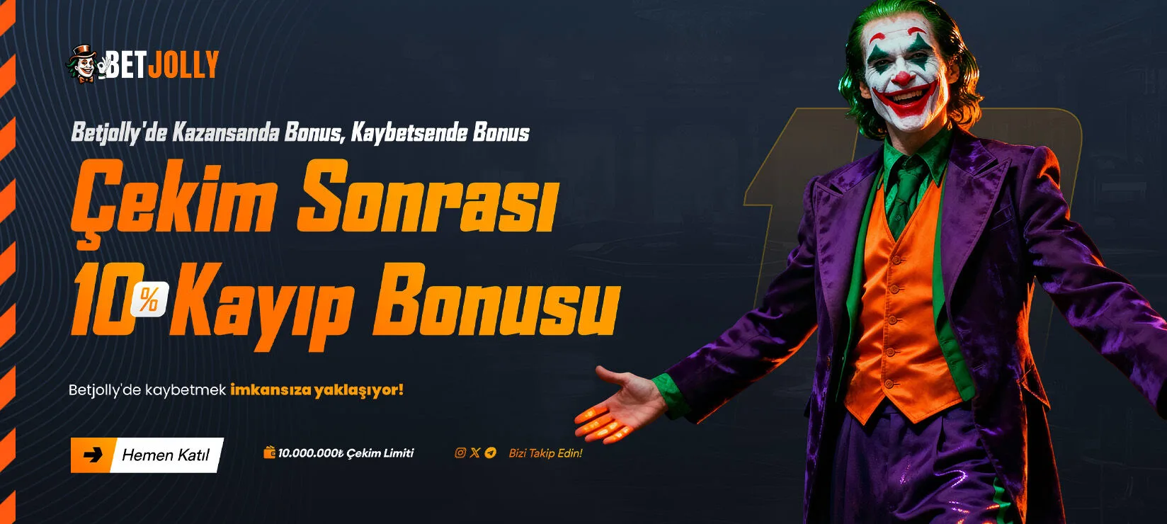 Çekim sonrası %10 kayıp bonusu
