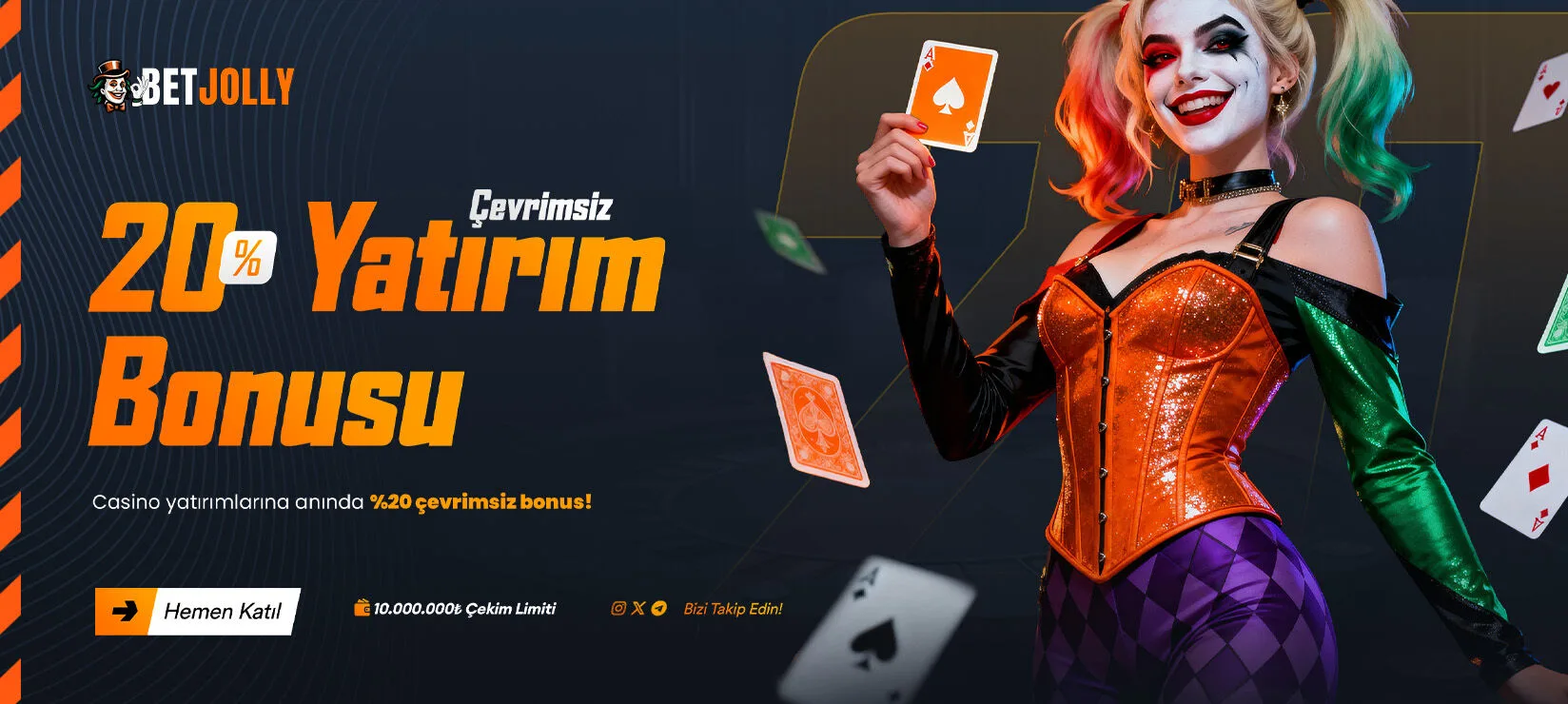 %20 casino yatırım bonusu