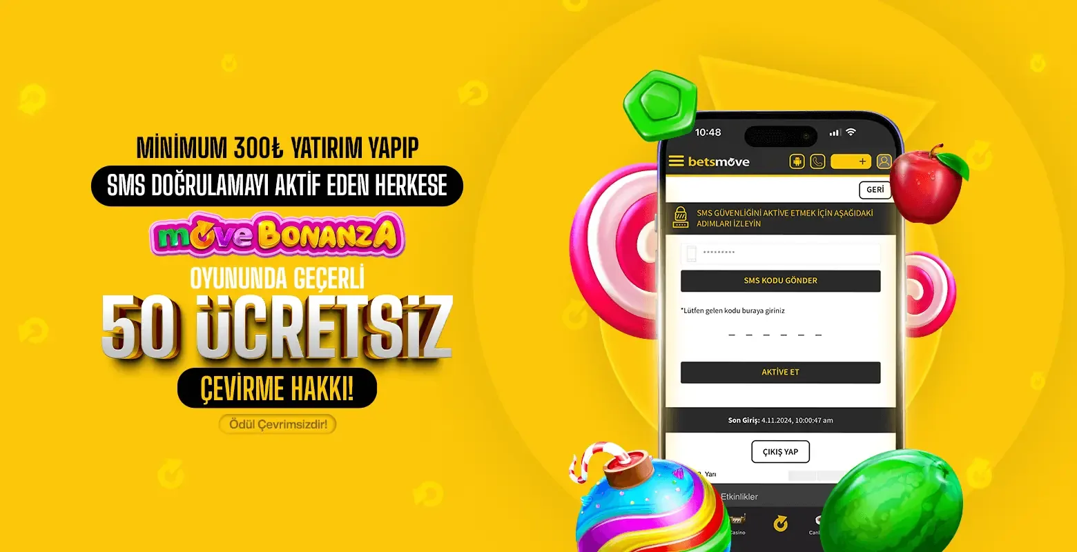Sms doğrulamanı aktif et hediyen bizden!