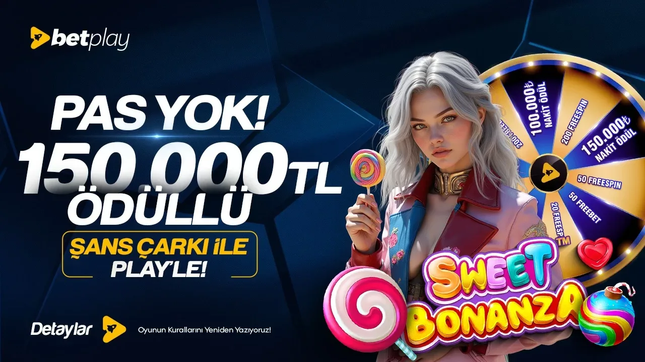 Betplay'den 150.000₺ ödüllü şans çarkı!