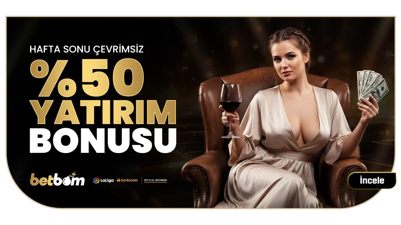 Hafta sonu %50 çevrimsiz slot bonusu