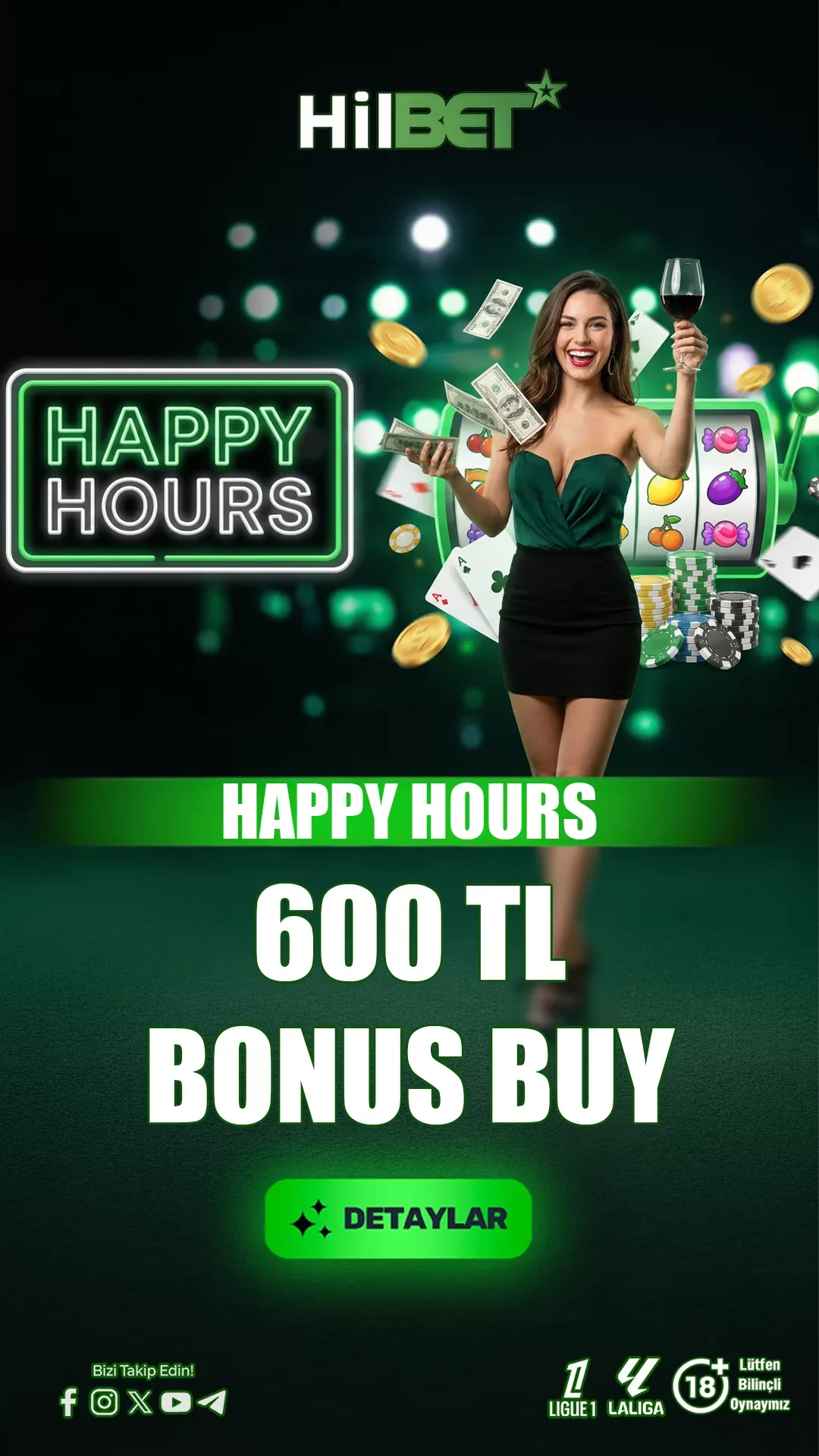 Happy hours 600₺ bonus buy promo