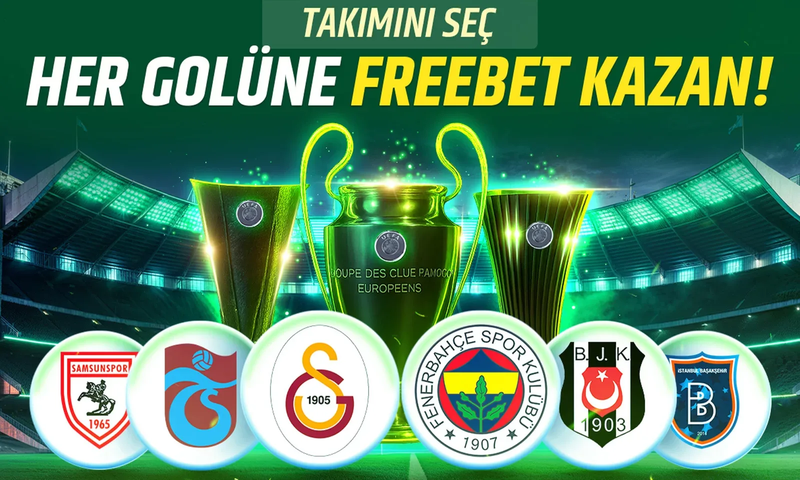 Takım gollerine freebet!