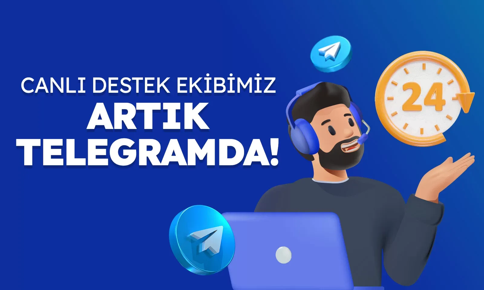 Canlı destek telegramda