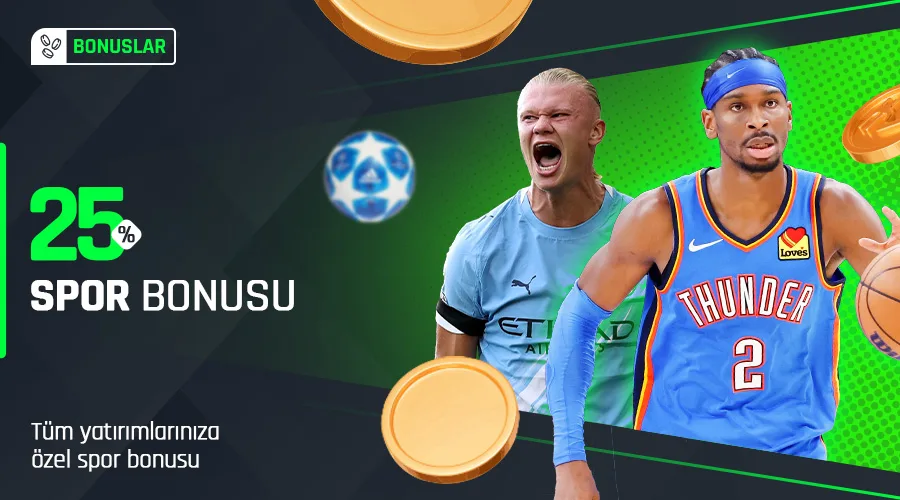 %25 spor bonusu