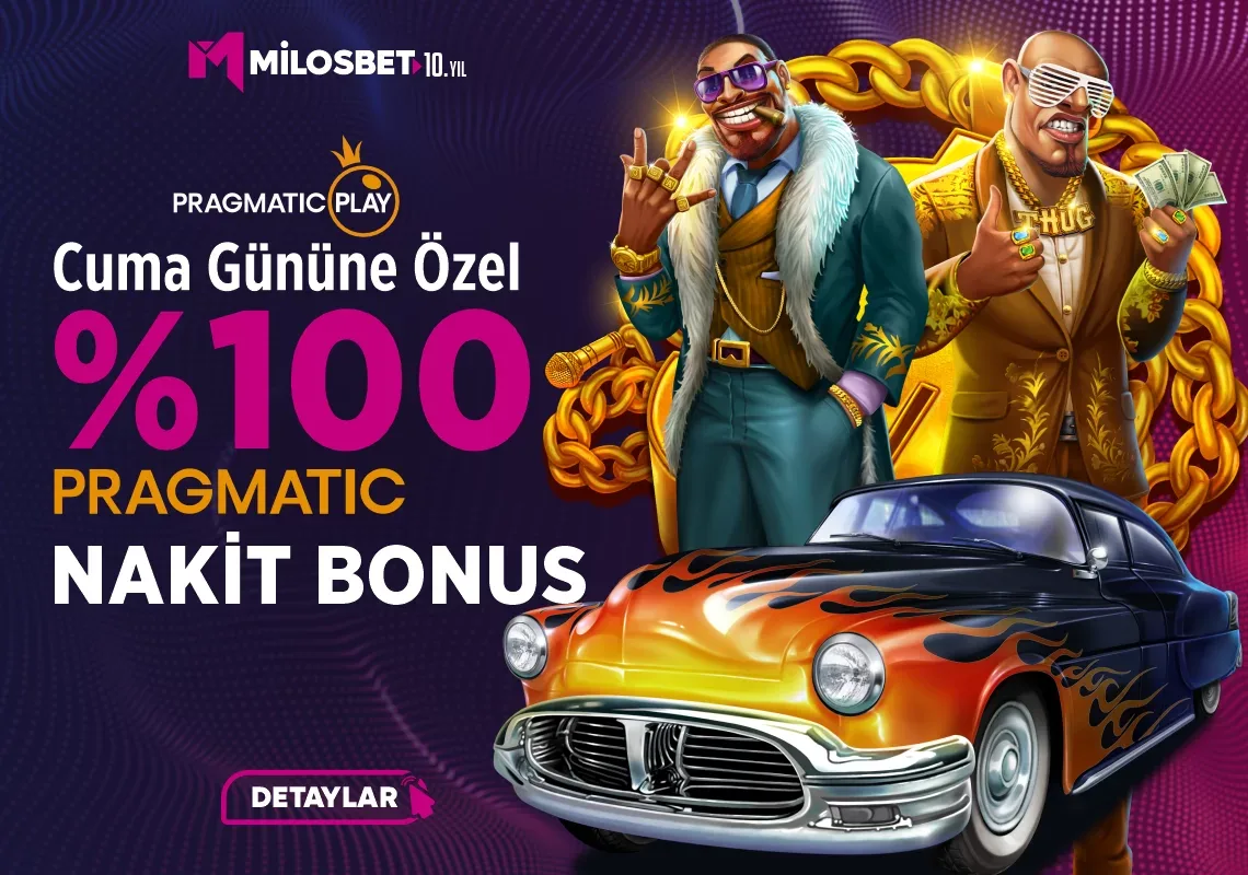 Cuma gününe özel %100 pragmatic nakit bonus