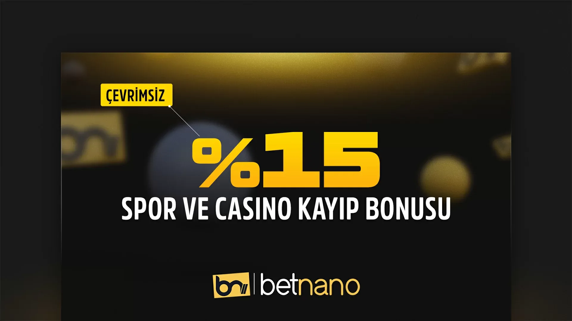 %15 spor ve casıno kayıp bonus