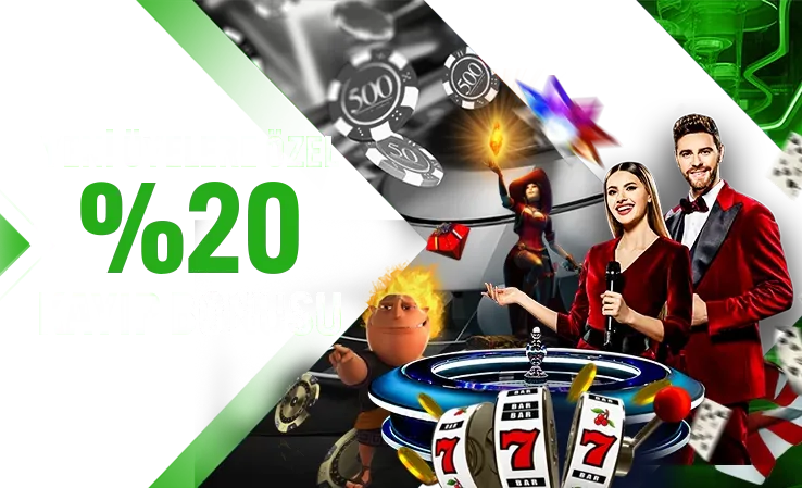 Yeni üyelere özel %20 kayıp bonusu