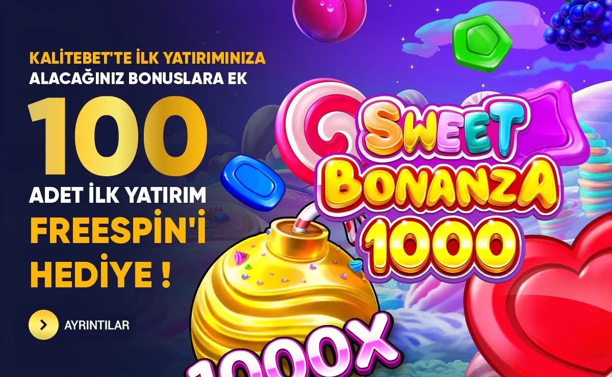İlk yatırımınıza özel ekstra 100 adet freespin hediye !