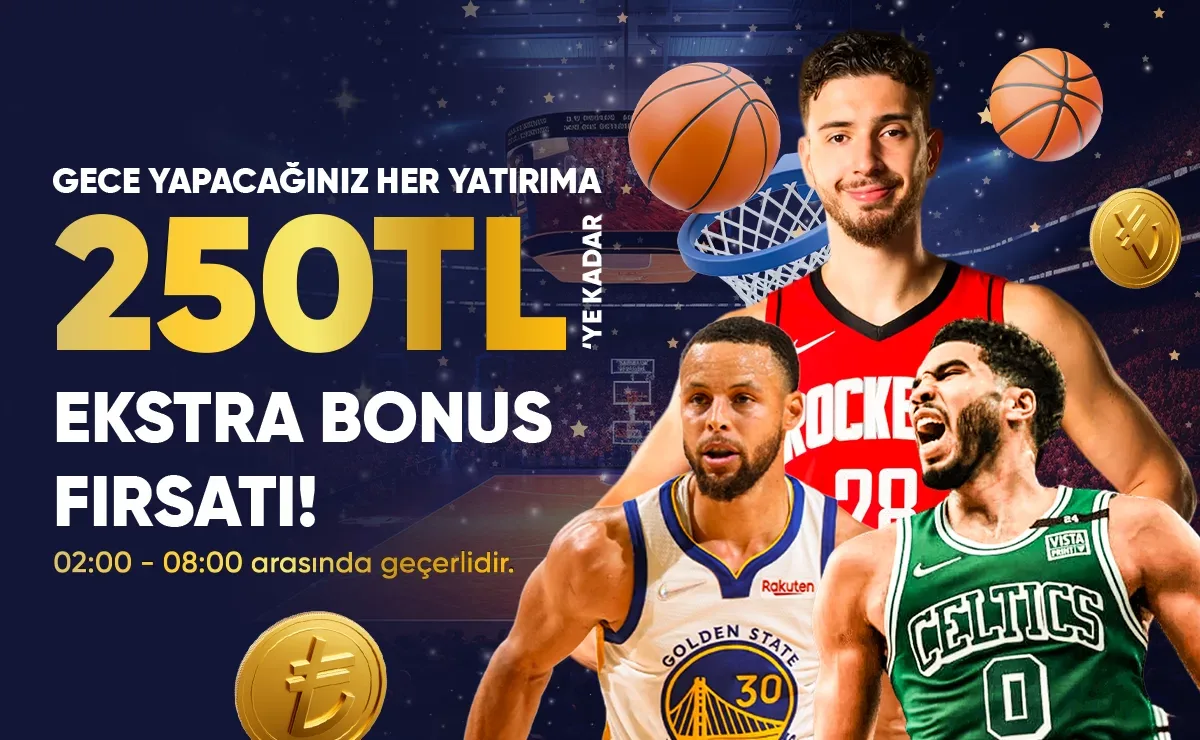 Gece yatırımlarına özel ekstra nba freebet !