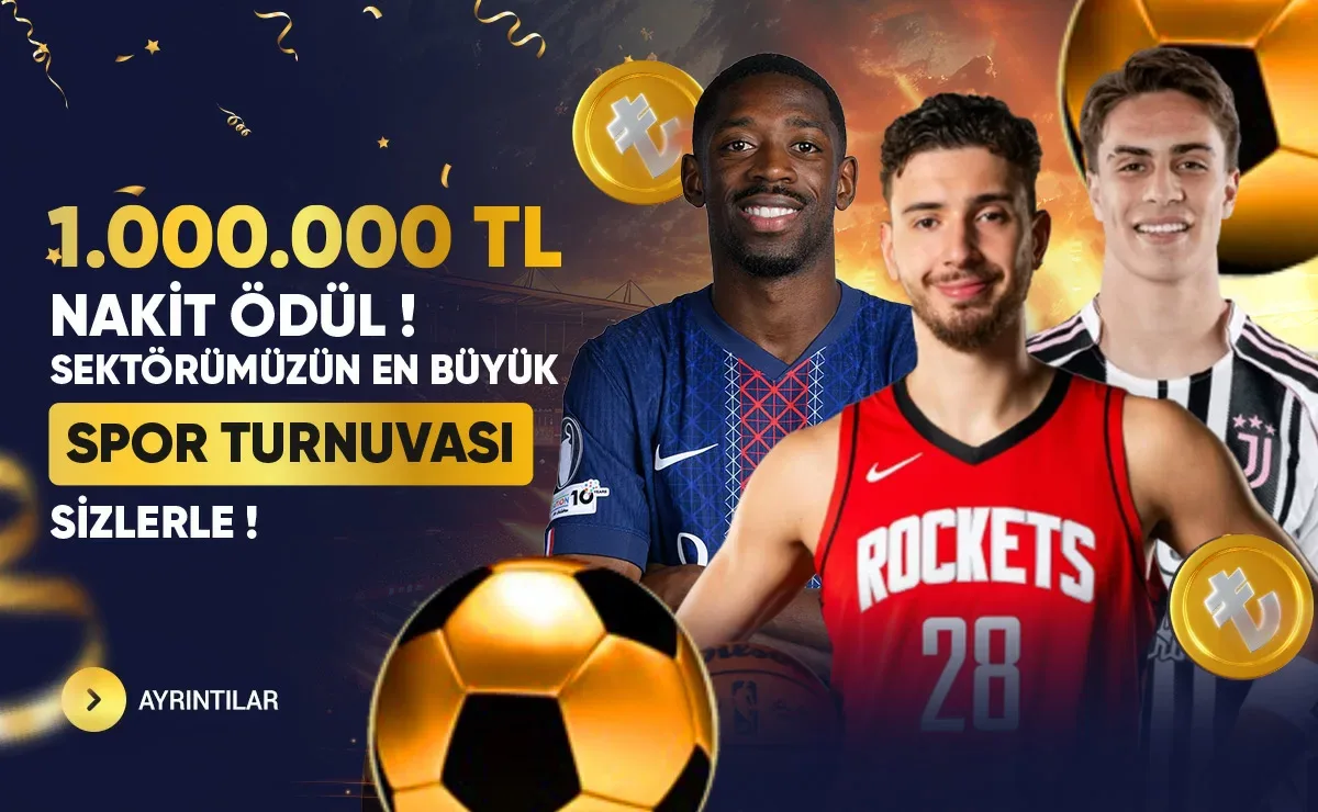 1.000.000 tl ödüllü kalitebet haftalık spor turnuvası !