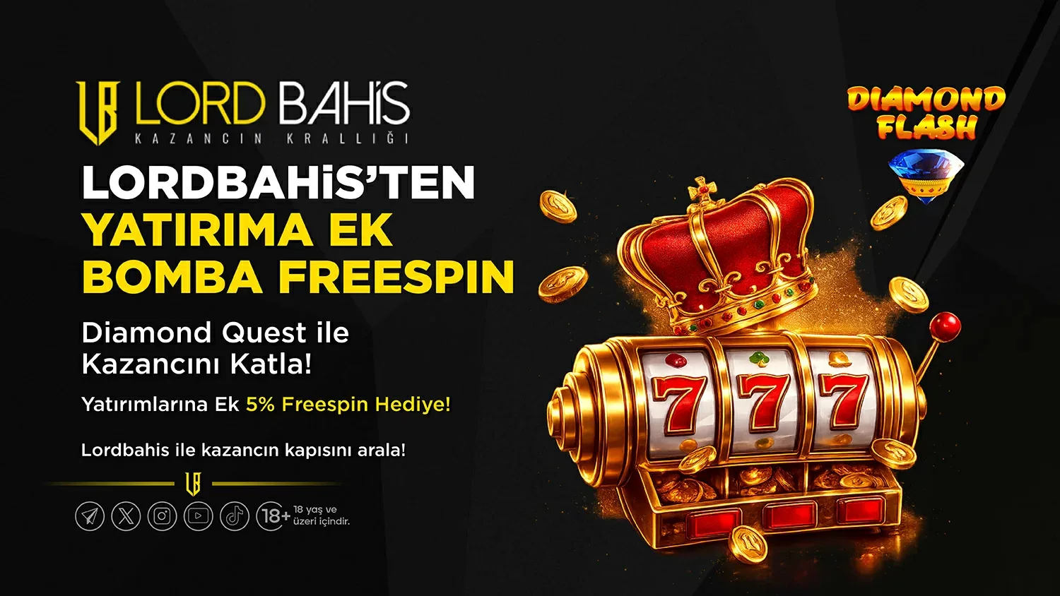 Yatırıma ek %5 free spin