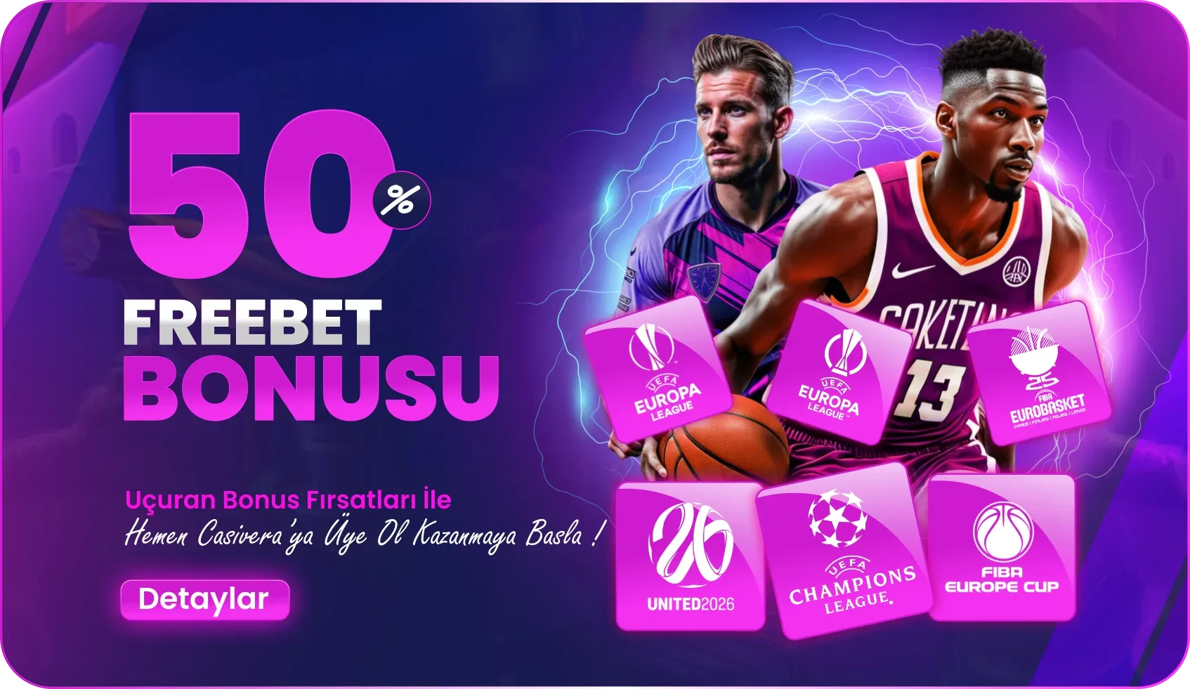 Avrupa ligleri özel %50 freebet