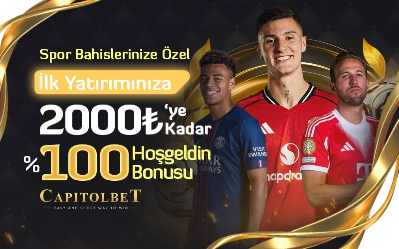 2.000₺'ye kadar %100 hoş geldin spor bonusu