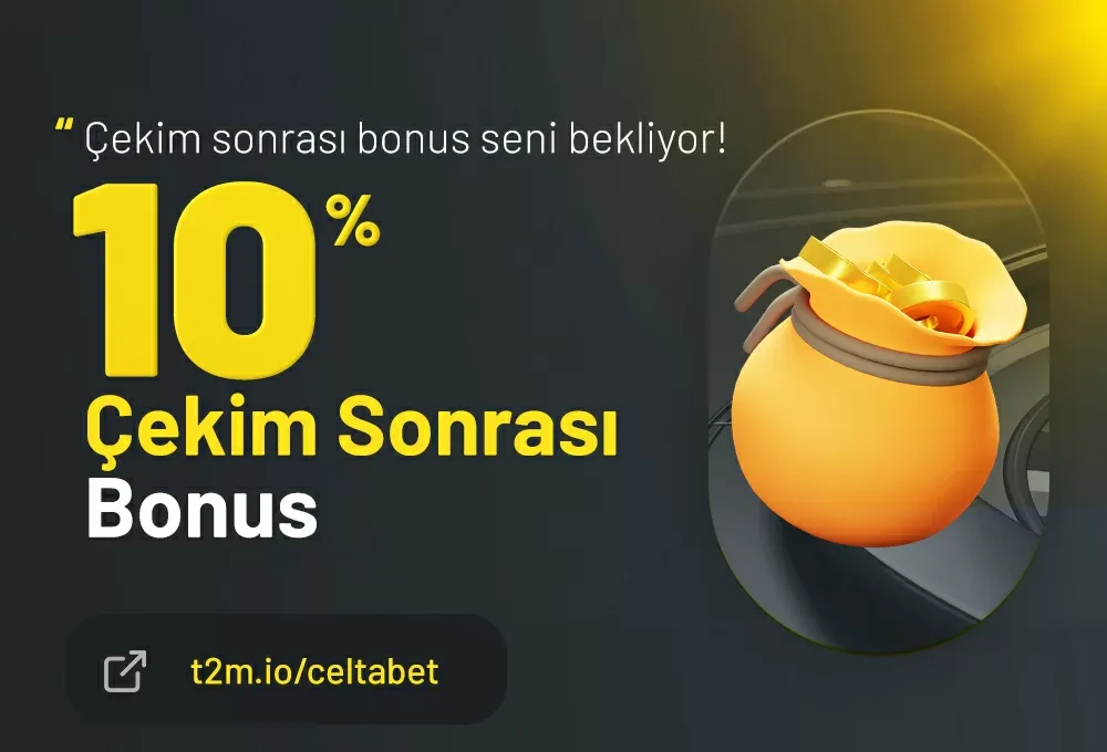 Çekim sonrası %10 kayıp bonusu kazanın!