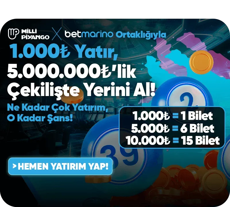 Betmarino şubat çekilişi – 5.000.000 tl ödül havuzuna ortak ol!