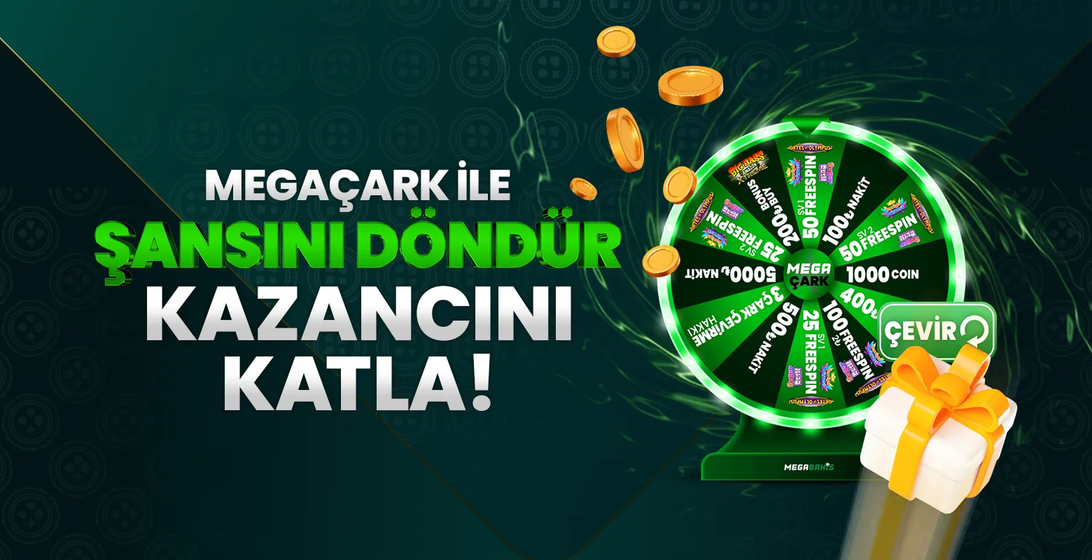 Mega çark
mega çark bonusu ile çarkı çevir, ödülünü al!