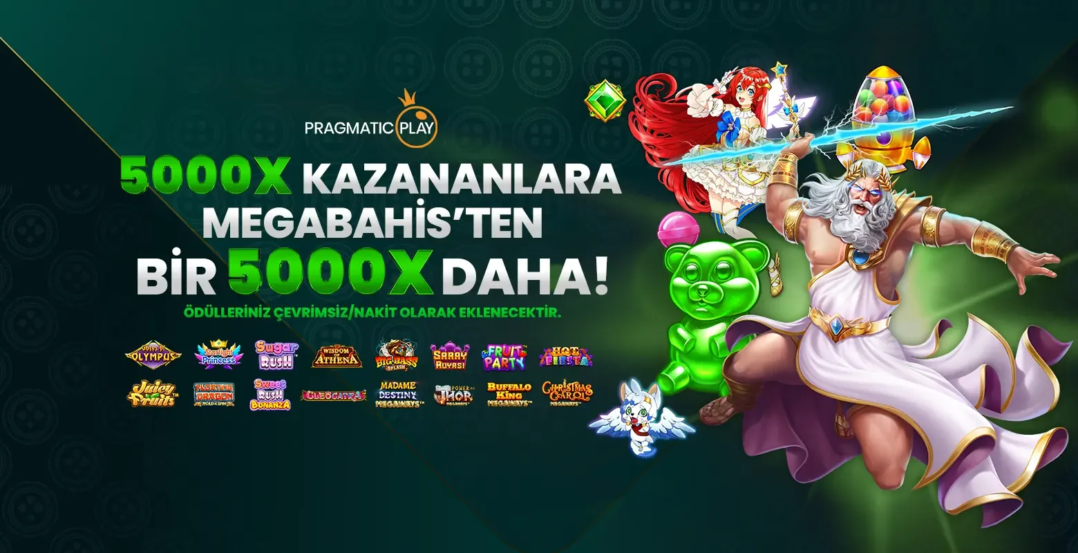 5000x kazananlara megabahis’ten 5000x daha!