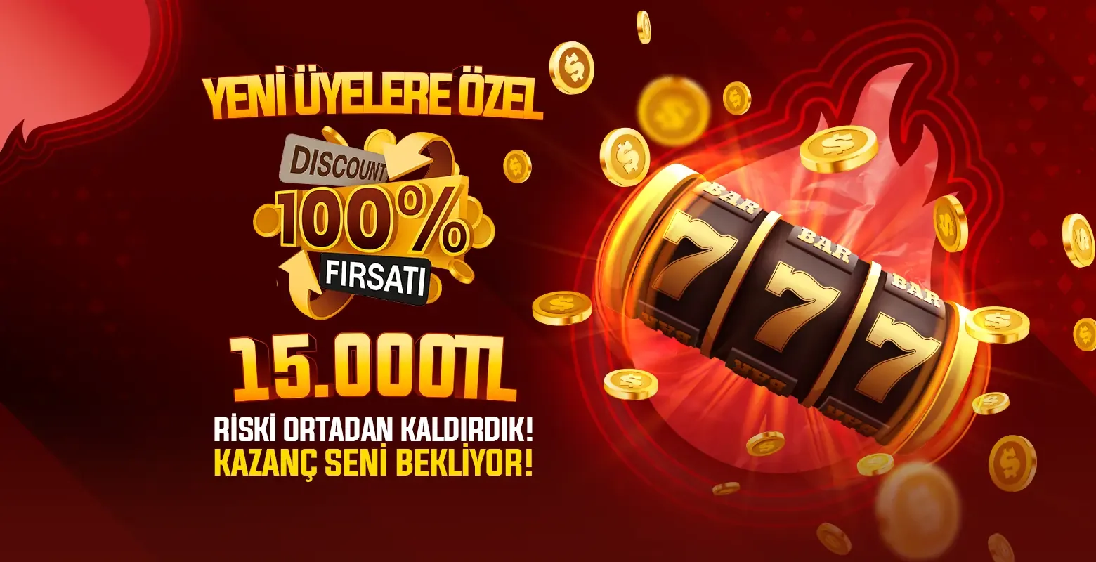 Riski ortadan kaldırdık, %100 discount!