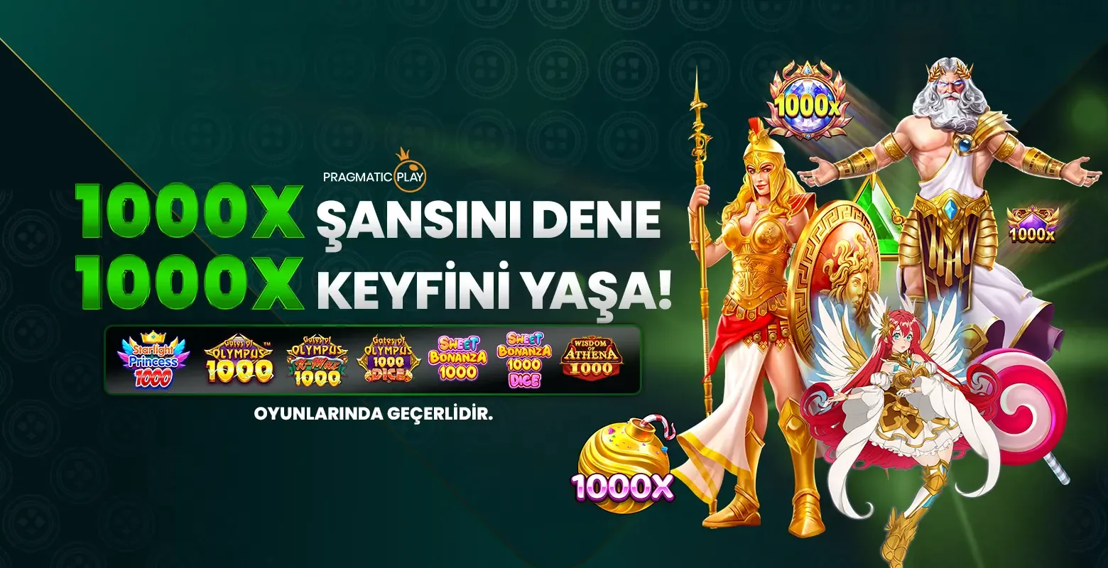 1000x şansını dene , 1000x keyfini yaşa!