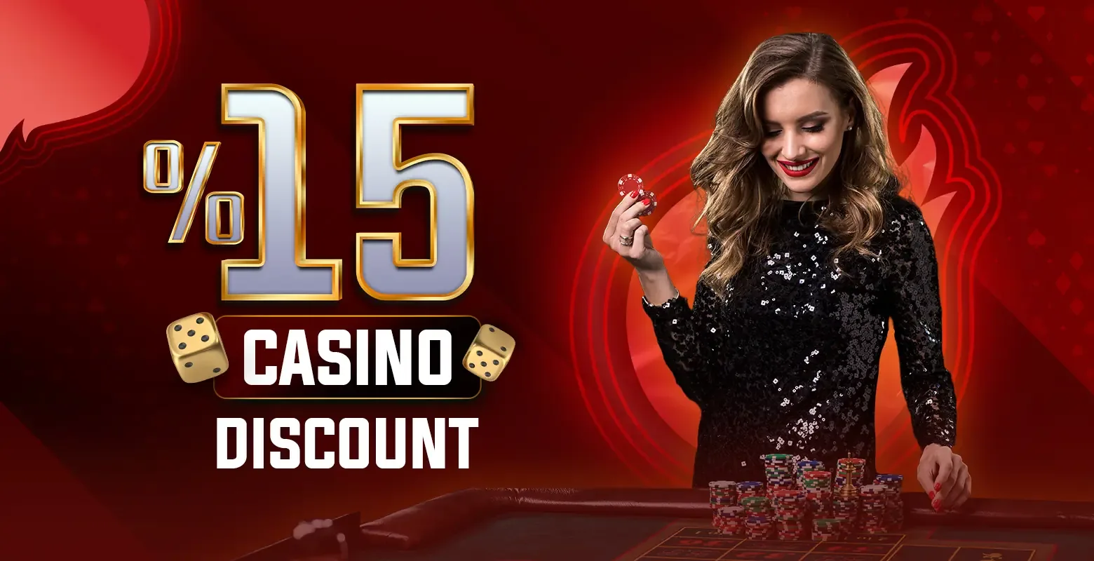%15 casıno dıscount
50.000 tl ve üzeri kayıplar için %15 kayıp bonusu alabilirsiniz.