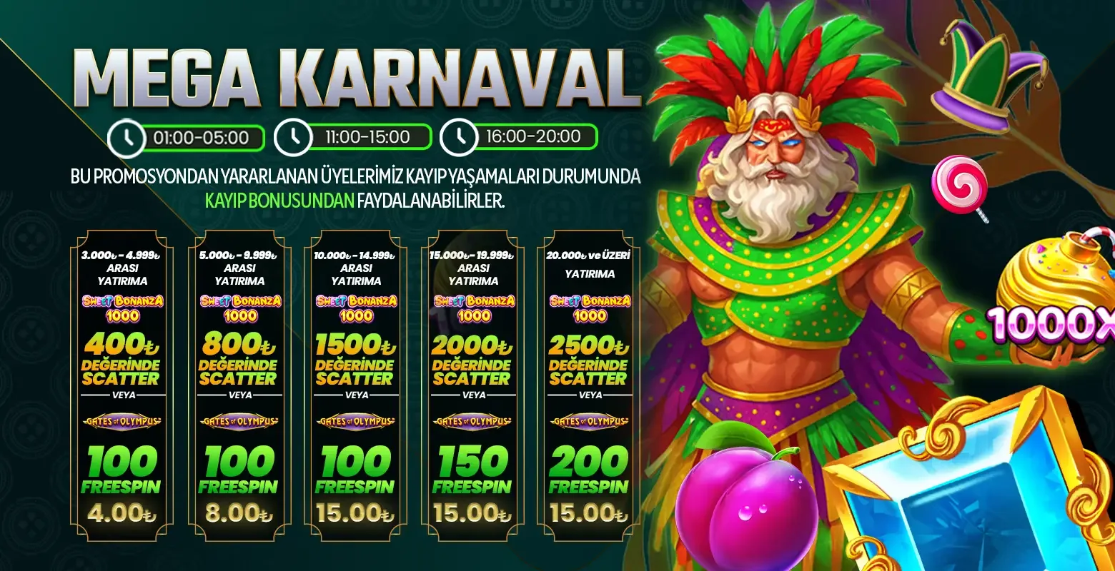 Megabahis’ten mega karnaval!