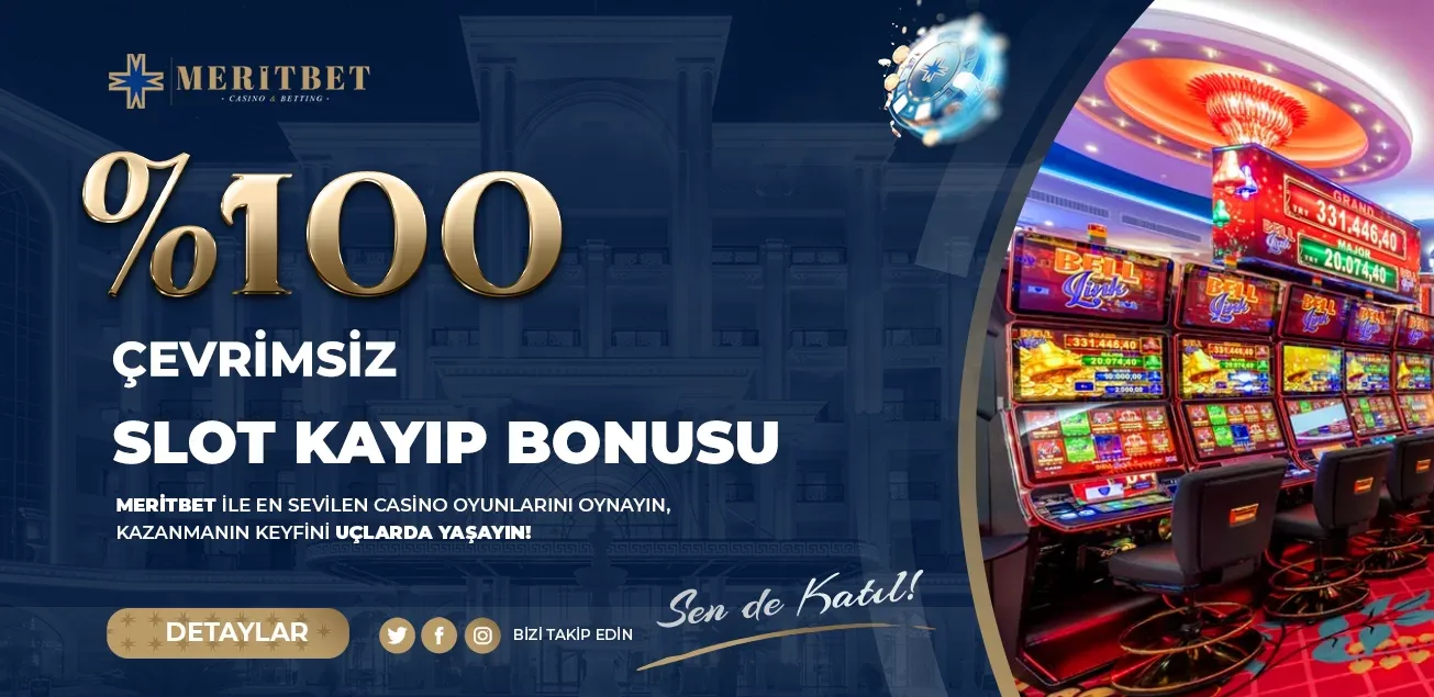 %100 çevrimsiz slot kayıp bonusu