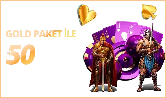 Cuma'dan, pazar'a gold paket %50 yatırım bonusu