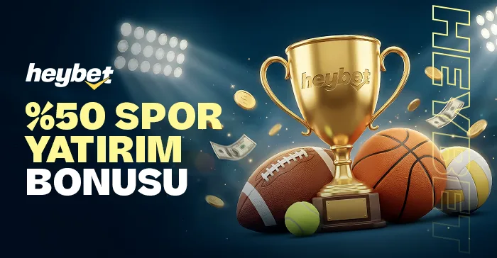 %50  spor yatırım bonusu