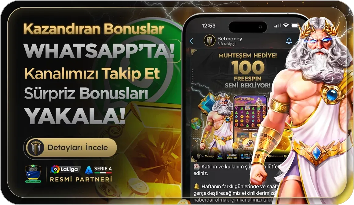 Kazandıran bonuslar whatsapp'ta!