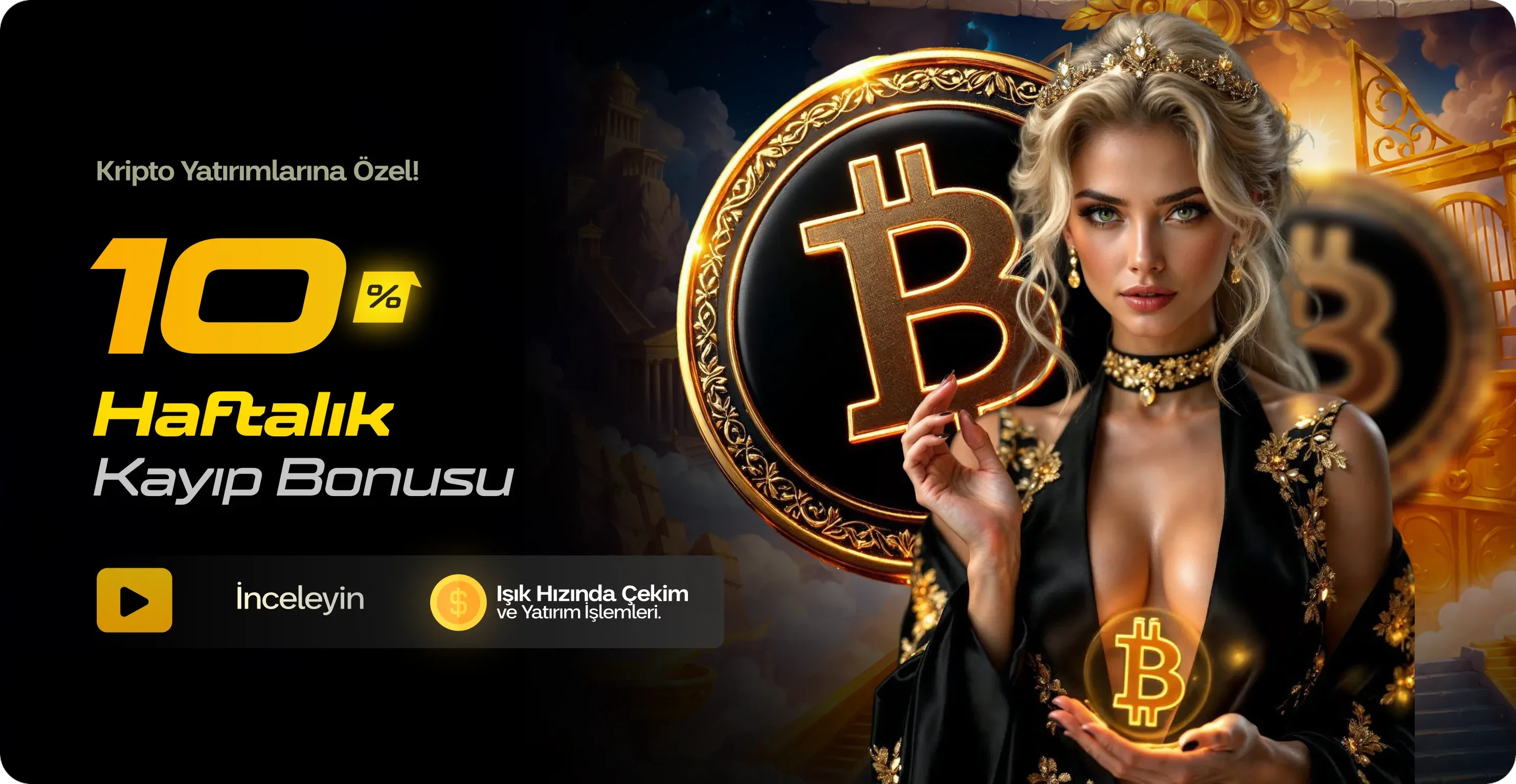 %10 kripto haftalık kayıp bonusu