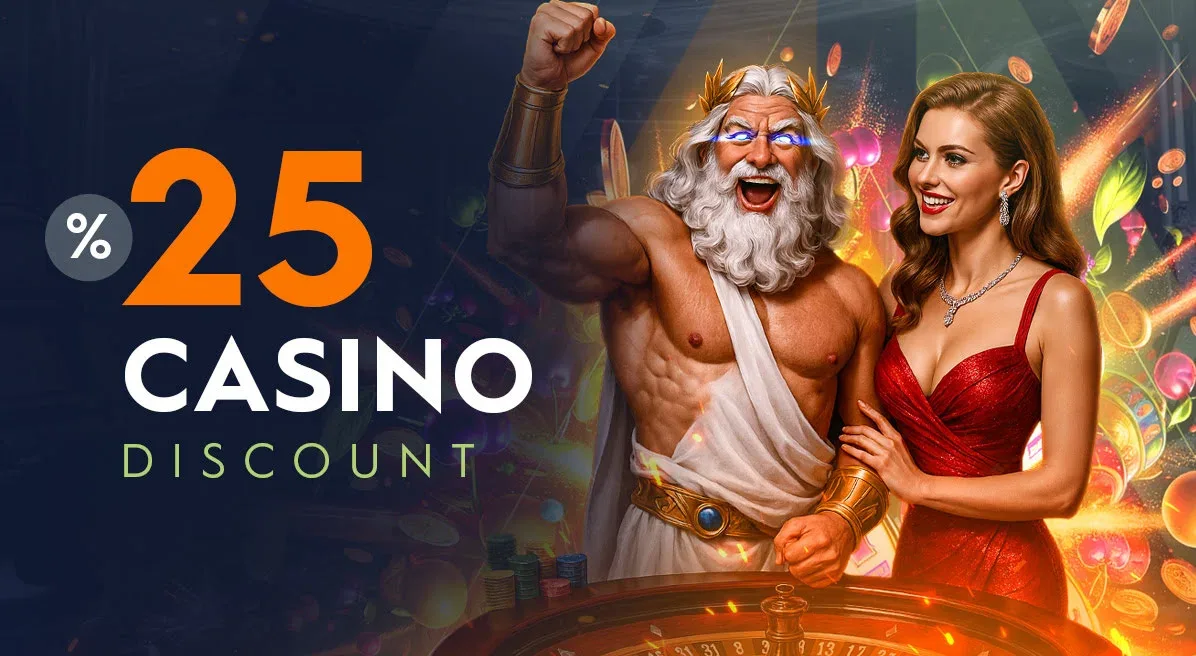 %25 anlık casino discount