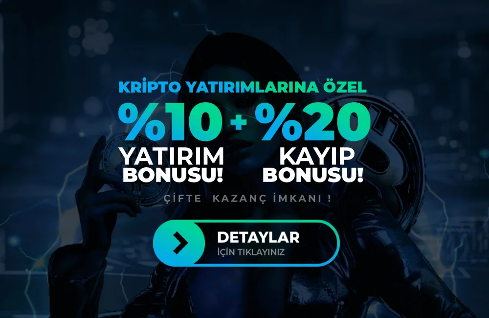 Kripto özel %10 yatırım & %20 kayıp bonusu