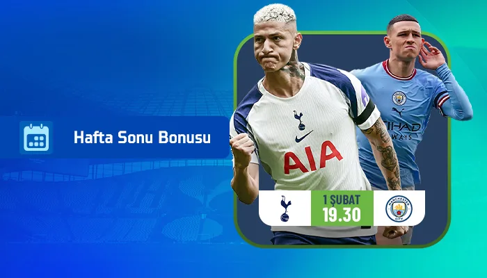 Hafta sonuna özel %50 spor bonusu!