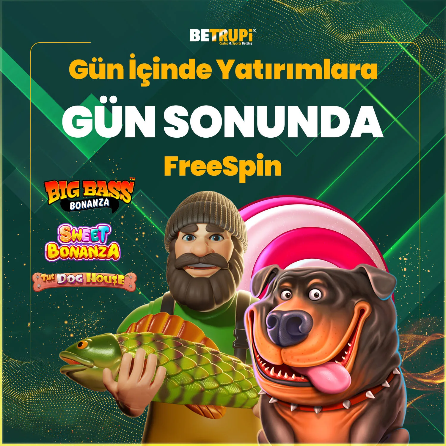 Gün sonu hediye freespin