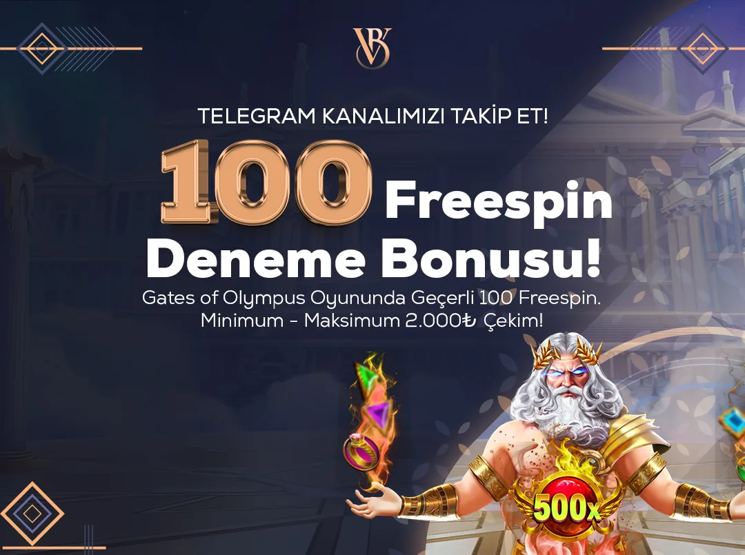 100 freespin telegram bonusu!