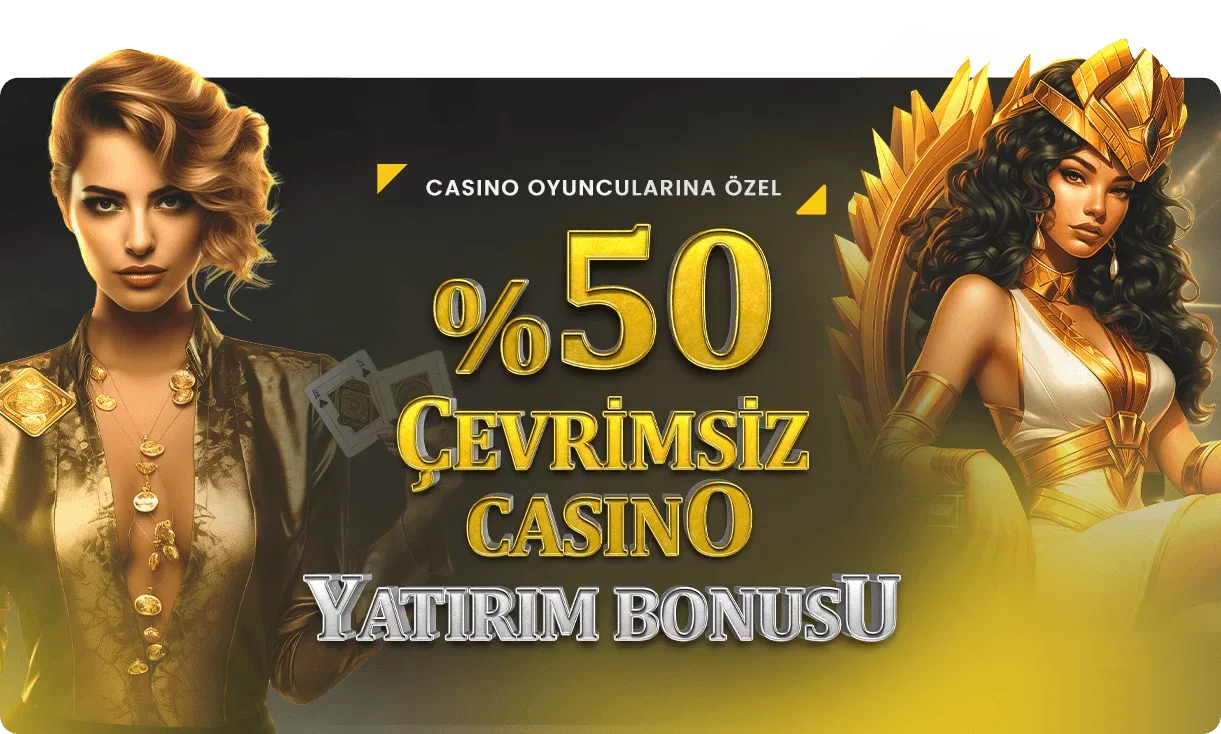 %50 çevrimsiz casıno yatırım bonusu