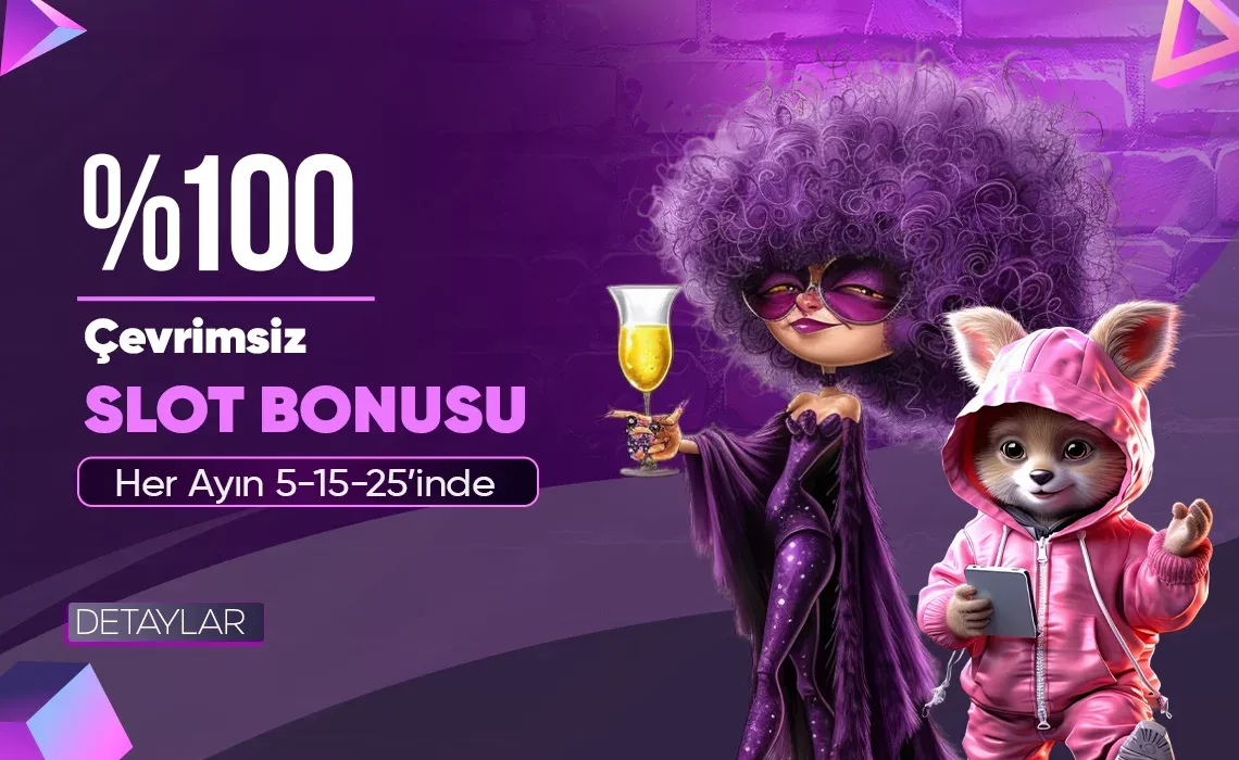 %100 çevrimsiz slot bonusu