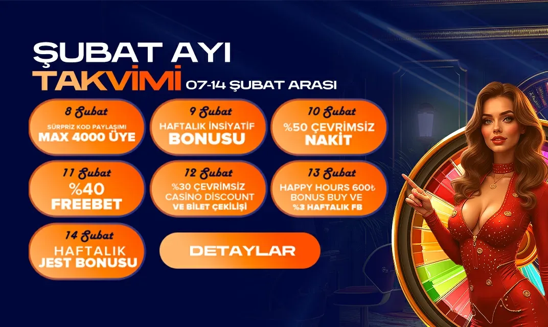 Şubat ayı takvim