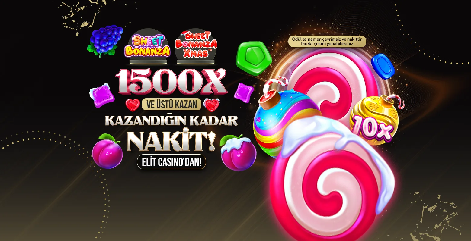1500x ve üstü kazan, kazandığın kadar nakit ödül elitcasino’dan!