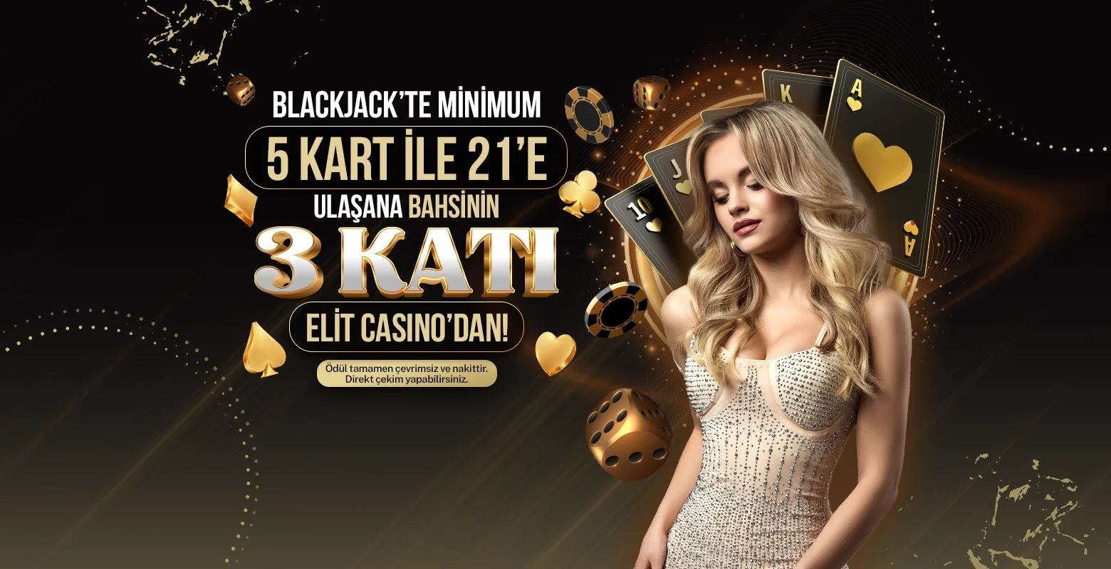 Blackjack’te 5 kart ile kazancını katla!