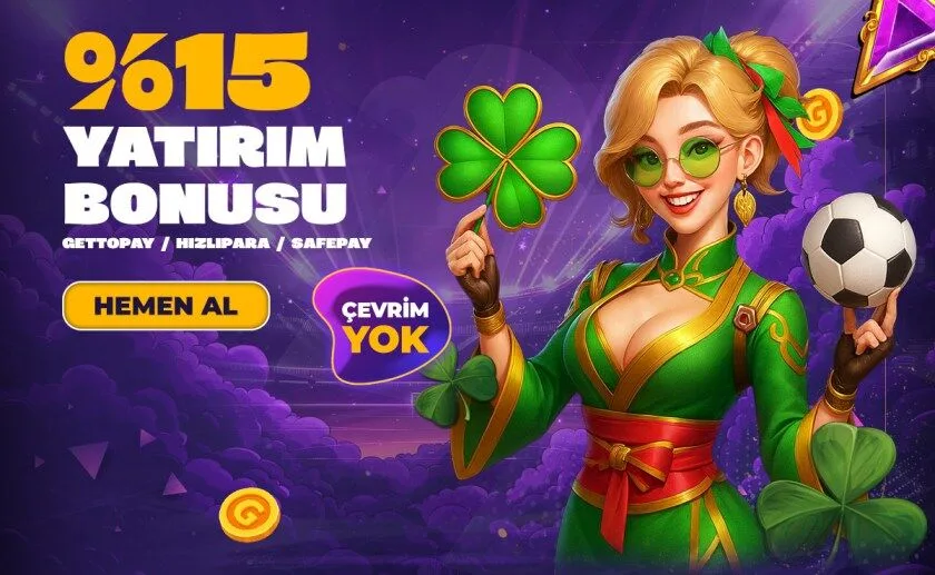 Gettobet %15 çevrimsiz yatırım bonusu