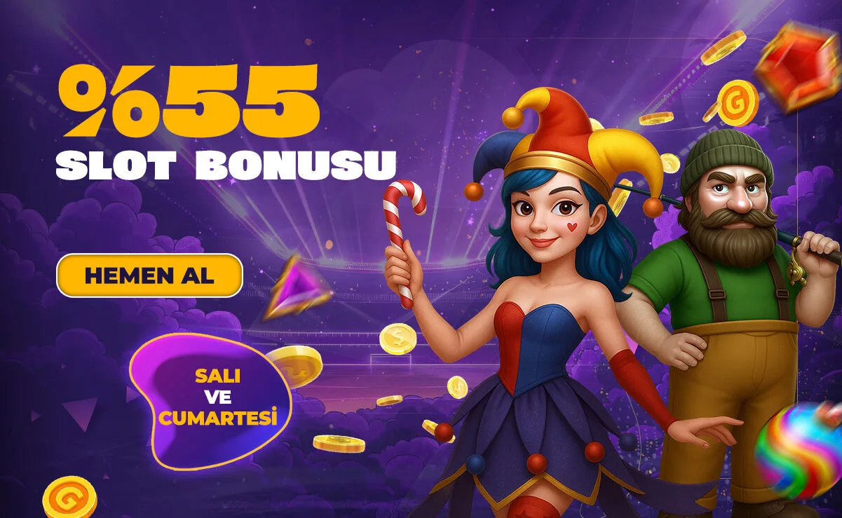 %55 slot bonusu